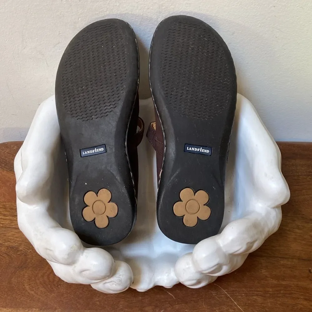 Lands' End Brown Kids Mary Jane Shoes